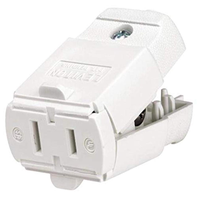 Enchufe eléctrico Leviton, 15 amperios, 125 V, 102 WP, color blanco
