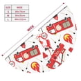 thumbnail image 5 of Kll 30" Christmas Tree Skirt Fire Truck Xmas Tree Skirts Mat For New Year Xmas Holiday Party Indoor Outdoor Home Decoration, 5 of 9