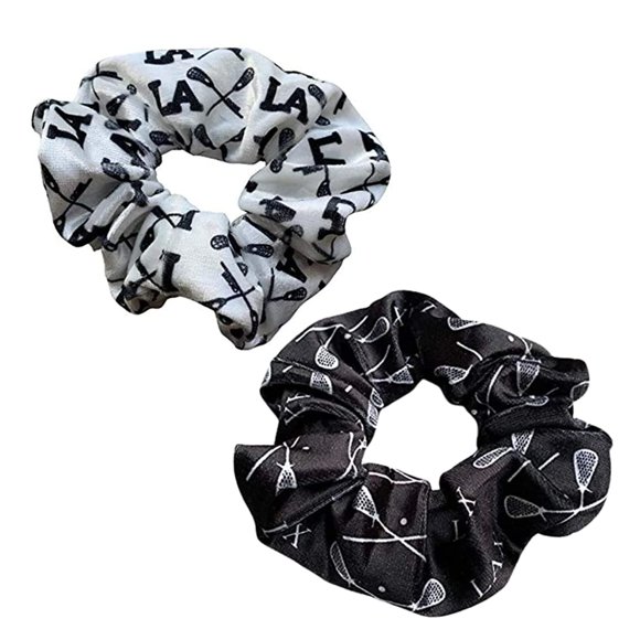 Sportybella Ensemble de Chouchous de Lacrosse, 2 Chouchous en Velours, Sans Pli, Noir