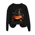 thumbnail image 7 of Jsaierl Halloween Sweatshirts for Women Plus Size Pumpkin Graphic Pullovers Fall Loose Fit Round Neck Long Sleeve Sweater Tops Halloween Clothes, Sizes S-2XL, 7 of 7