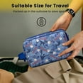 thumbnail image 5 of Toiletries Bag,Blue Baseball Silhouette Pattern Mens Womens Toiletry Bag Bathroom Bag,Waterproof Toiletry Travel Bag Dopp Kit Shaving Bag 11x6.3x5.1 Inch, 5 of 5