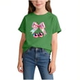 thumbnail image 2 of SDNall Girls Graphic Print Casual T-Shirt, Soft Cotton Round Neck Top, Summer Basic Short Sleeve Tees for Girls 2-14 Years, 2 of 7