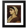 thumbnail image 2 of Frederic Leighton 20x24 Black Modern Framed Museum Art Print Titled - Portrait of Stella (circa 1859), 2 of 5