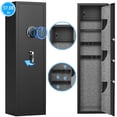 thumbnail image 1 of 57'' Biometric Fingerprint Gun Safe for Shotgun, 5-6 Home Gun Safe for Home, with Dual Alarm System and Inner Cabinet, Large Gun Stroage with Removable Shelf, 1 of 7
