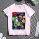 thumbnail image 2 of Camiseta con estampado de dibujos animados de Super Mario Yoshi para niños, camiseta de verano con cuello redondo, vestido familiar, regalo para padres e hijos, bonito y divertido zhangmengya LED, 2 of 2