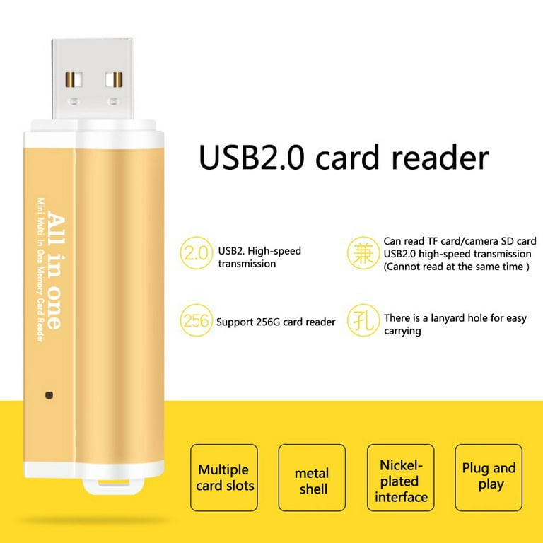 Lettore SD Micro SD Mini SD M2 USB 2.0 Card Reader Vultech CRX-02USB2 della  Vultech