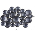 thumbnail image 3 of DecMode Black Aluminum Plate Wall Decor with Uneven Edges, 3 of 7