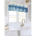 thumbnail image 3 of Valances for Windows Abstract Urban Silhouette Rod Pocket Cafe Window Treatments Valance Curtains for Kitchen Bathroom Laundry Basement Windows 60"x14", 3 of 9