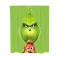 thumbnail image 2 of Mini Grinch Ornaments Grinch Ornaments Grinch Christmas Decorations Non Slip Toilet Polyester Cover Mat Set Bathroom Shower Curtain, 2 of 5