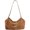 Brown, variant on Suede Cow Leather Hobo Bag, Soft Slouch Shoulder Handbag, 13.78x5.91x7.87inch