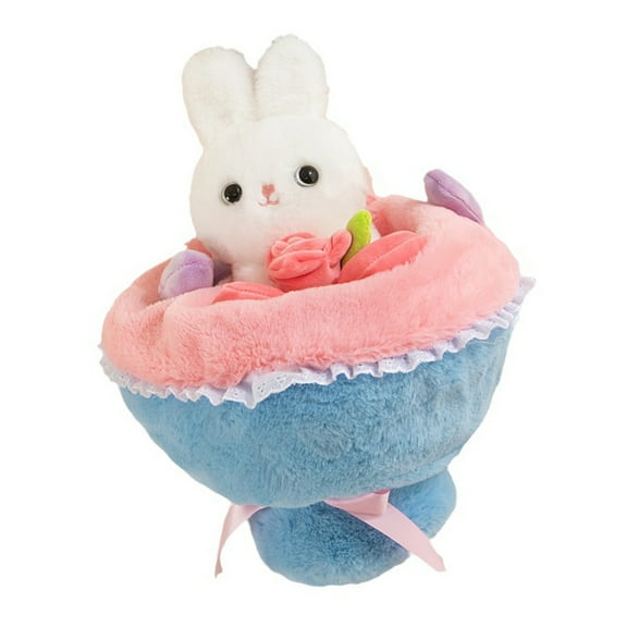 Zeiwohndc 35cm Sweet Bunnies Bouquet Plush Dolls For Birthdays And Anniversaries Gifting