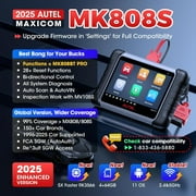 Autel OBD2 Scanner MK808S, Full System Diagnostic Tool, Code Reader and Clear, 28+ Service, Active Test