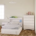 thumbnail image 4 of Nexera Vichy 5 Drawer Chest in White, 4 of 8
