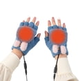 thumbnail image 1 of Usb Para Hombres Y Mujeres, Guantes Cálidos De Invierno Para Ordenador Portátil, Forrados Con Forro Polar, Guantes Sin Dedos Calefactables Con Medias Manos, Diseño Lavable Vogacara HA046947-03, 1 of 6