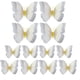 thumbnail image 1 of 12 adornos de pared con mariposas 3D elegantes, pegatinas de fondo, 1 of 6
