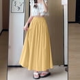 thumbnail image 2 of BLCHUNen Wide Leg Pants for Women Elastic High Waisted Flowy Pants Casual Loose Cooling Culottes Trousers Fashion,XL,Yellow, 2 of 3