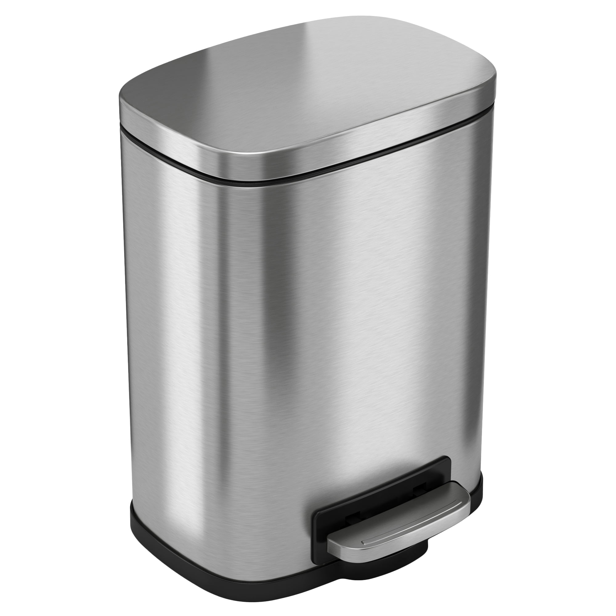 halo Step Stainless Steel Trash Can - Walmart.com 14.2 Gallon Stainless Steel Step Can