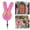 Pink, variant on 28" Artificial Bunny Topiary, Pink Rabbit-Shaped Topiary Tree in Pot, Easter Bunny for Easter Decorations, Front Porch Decor, Indoor/Outdoor Artificial The Decor For Easter