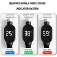 thumbnail image 4 of 2 Pieces Shower Water Temperature Gauge with LED Display - Instant-Read Bath Thermometer, Waterproof, Safe for Home and Bathroom Use, Fits 1/2 Inch Pipe, 4 of 7
