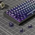 thumbnail image 5 of 115 Purple Clear keycaps, MDA Transparent Profile Keyboard Key Cap for Mx Switches Mechanical Keyboard, Shine Through Jelly keycap Set (100%, 75%, 65%, 60% Fit All), 5 of 7