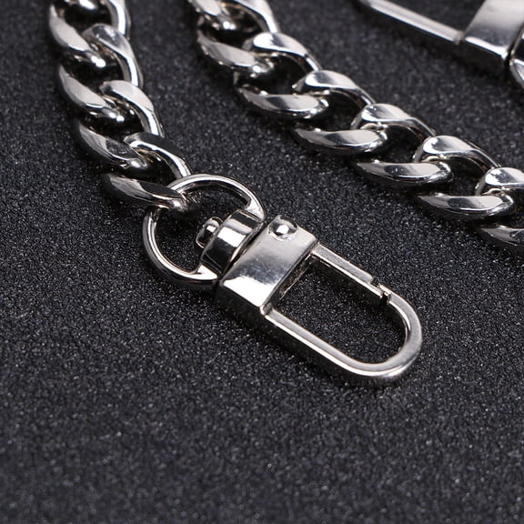 GOOHOCHY Silver Iron Bag Strap 1Pack Long Style Practical For Ladies Purse Replacement Shoulder Chain