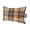 Orange Blue Checkered, variant on Orange Blue Checkered Outdoor Pillows for Chaise Lounge Chair Waterproof Lumbar Pillows with Insert&Adjustable Elastic Strap Beach Headrest Pillow Fall Farmhouse Buffalo Plaid Pool Pillow 11"x16"