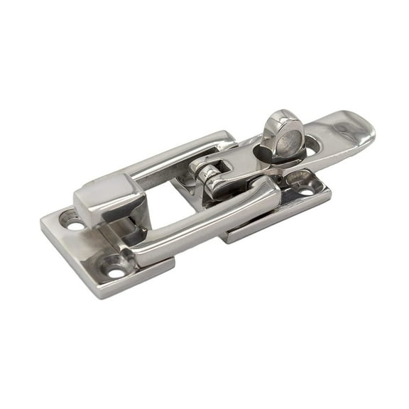 MARINE CITY Clamp Locking Cam Latches, 316 Grade Stainless Steel, Polished Finish, Corrosion-Resistant, 6 Fixing Points, Screw Hole Diameter 0.17 Inches, Ideal for Yachts, Boats