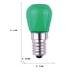 thumbnail image 3 of Bombilla E14 3W 220V Colorido LED Lámpara decorativa para nevera (Verde), 3 of 5