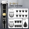 thumbnail image 5 of Ufree 3-in-1 Beard Trimmer for Men, Gifts for Men, IPX6 Waterproof Men's Electric Razor Shaver, Hair Mustache Trimmer Professional Clippers, Type-C Body Grooming Kit, Birthday Gifts for Him, 5 of 6