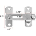 thumbnail image 2 of 4 Packs Barn Door Latches，3.93” x 2.75” Matte Black Stainless Steel barn gate flip Door Latch Bi-fold Door Lock,Sliding Door Antique Lock Gate Latches Wine Cabinet Closet Door Latches, 2 of 8
