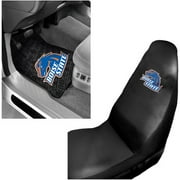NCAA Boise State 2 pc Front Floor Mats and Boise State Car Seat Cover Value Bundle