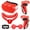 Red, variant on Baoyemes Silicone Cover Set for Oculus/Meta Quest 2, VR Accessories for Meta Quest 2, Protective Cover Set Includes Controller Grip Cover, Face Cover, VR Shell Cover (Red)