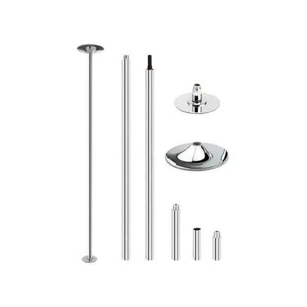 Tubo Portátil para Pole Dance Vanlig Fijo Giratorio Plateado