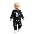 thumbnail image 5 of RUINIXCW Toddler Girl Boy Halloween Outfit Long Sleeve Crew Neck Letters Pumpkin Embroidery Sweatshirt and Jogger Pants Set, 5 of 9
