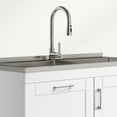 thumbnail image 4 of Simpli Home Modern Wide Shaker 46 inch Utility Sink and Laundry Cabinet, Glacier White Finish, 4 of 7