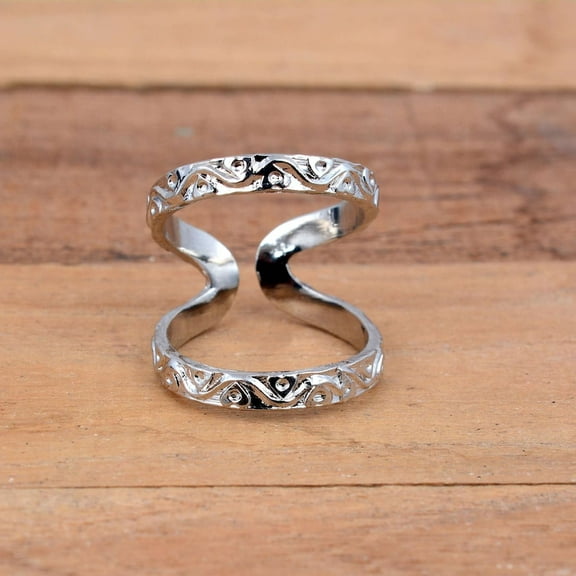 Fingertip Arthritis Splint Ring – 925 Sterling Silver Swan Neck for DIP Joint Support