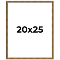 20x25 Frame Gold Kingsley Distressed Solid Wood Picture Frame Width 0.75 Inches | Interior Frame