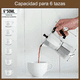 thumbnail image 2 of Cafetera Italiana Manual Expresso Moka 6 Tazas 300ml Xtellar Plateado, 2 of 3