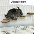 thumbnail image 3 of Pet Wooden Round Platform for Small Animals - Perfect for Chinchillas, Squirrels, and Hamsters – Durable Wood Chew Toy, 3 of 4