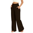 thumbnail image 6 of Aofany Women's Yoga Pants with Pockets for Women Wide Leg Stretchy Workout Trousers Fitness Sports Running Yoga Athletic Pants, 6 of 6