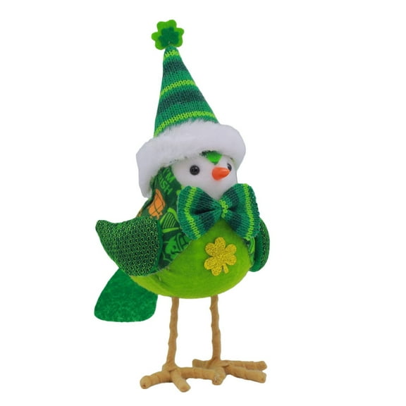 St. Patrick’s Day Featherly Friends Birds - Table Decor and Figurines, St. Patrick’s Day Decorations, Farmhouse Style Bird Figurines for Indoor Display, Holiday Home Accents