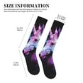 thumbnail image 2 of Lsque Rainbow Spotted White Horse Pattern Sport Compression Socks for Men & Women 15-20 mmHg Knee High Nurse Pregnant Running Medical and Travel Athletic, 2 of 6