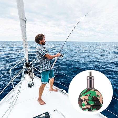 Oulii Luxshiny 1Pc Camouflage Eva Fishing Reel Handle Knob Metal Wheel Decor Easy Install Replacement