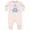 Natural Heather, variant on 1st Birthday Boy Rocket Ship Baby Fleece Romper
