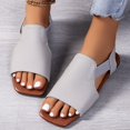 thumbnail image 5 of MKLEKYY Sandalias para Playa para Mujer, Sandalias de Talla Grande, Sandalias de Verano Informales A La Moda de Pu para Exteriores, Zapatos Planos y Versátiles, Sandalias, 5 of 5