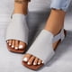 thumbnail image 5 of MKLEKYY Sandalias para Playa para Mujer, Sandalias de Talla Grande, Sandalias de Verano Informales A La Moda de Pu para Exteriores, Zapatos Planos y Versátiles, Sandalias, 5 of 5