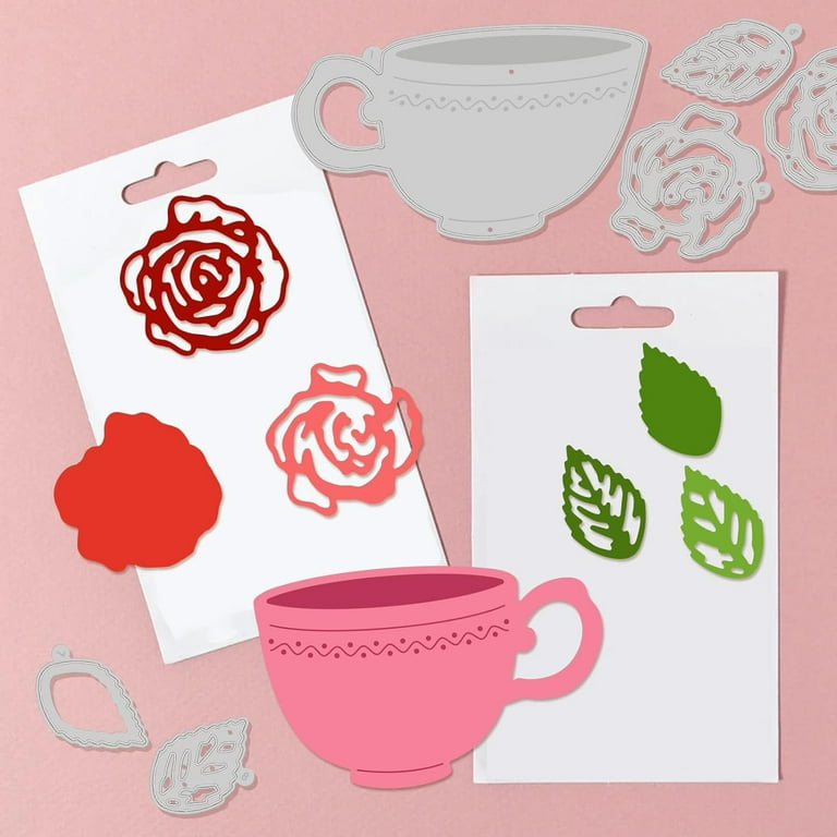 Coffee Cup Die Cuts for Card Making,Metal Cutting Dies Embossing