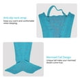 thumbnail image 3 of Mermaid Tail Blanket for Teen Girls with Anti-slip Neck Strap Wave Pattern | Soft Sleeping Bag for All Seasons, 3 of 6