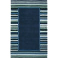 thumbnail image 2 of SAFAVIEH Martha Stewart Striped Border Wool Area Rug, Wrought Iron, 5' x 8', 2 of 6