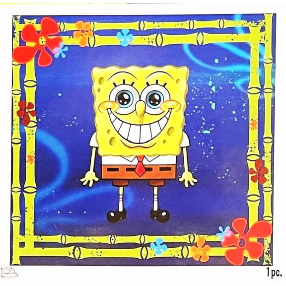 Spongebob Fabric Iron-On Transfer - 5 inches Square